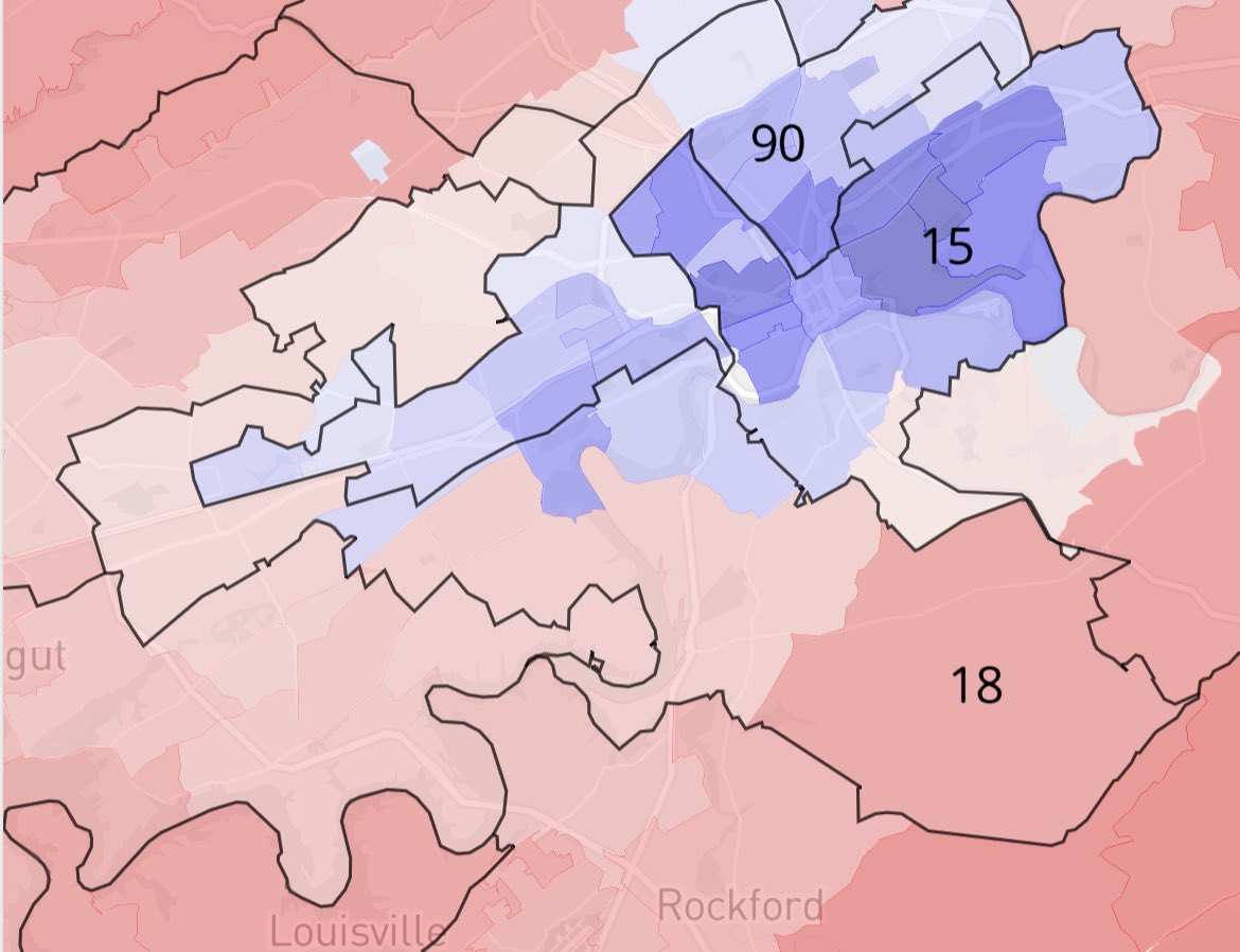 JackVaughanTN's tweet photo. HD-18 includes Knoxville’s highly-educated suburbs to the west &amp; south.

2016: Trump +16.5
2020: Trump +6.3

Freshman incumbent Elaine Davis is a conservative ideologue who represents the Dem-trending district. She won a divisive primary in 2022, beating the old guard GOP’s pick. https://t.co/rn9dhNH12U