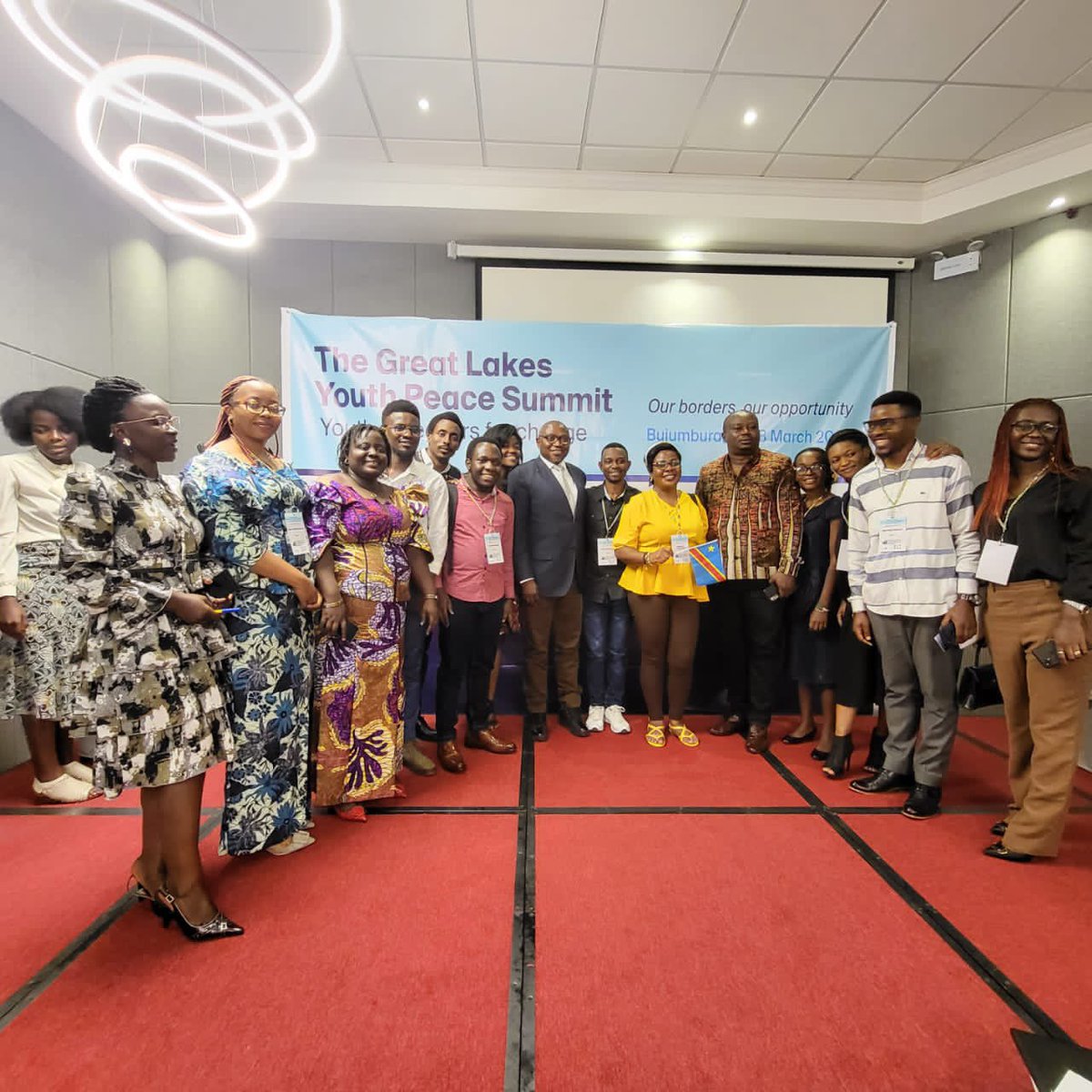 LeadersAcademia's tweet photo. Leaders’ Academia était présent au sommet régional des jeunes pour la paix dans la region des Grand-Lacs, sous l’initiative Youthlab. Dont deux de ces membres font partie du projet qui ira jusqu’à 2026. @bumba_sylvain et @divine PEACE FELLOWS pour le compte de APC BUKAVU. https://t.co/GFHZwyHwbY