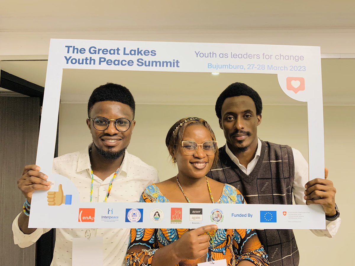 LeadersAcademia's tweet photo. Leaders’ Academia était présent au sommet régional des jeunes pour la paix dans la region des Grand-Lacs, sous l’initiative Youthlab. Dont deux de ces membres font partie du projet qui ira jusqu’à 2026. @bumba_sylvain et @divine PEACE FELLOWS pour le compte de APC BUKAVU. https://t.co/GFHZwyHwbY