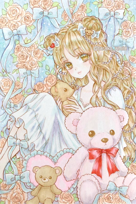 #フォロワー10000以下の一次創作作家発掘フェスアナログで女の子やケモミミ、天使などを描いてます(男の子も描きます)発掘してもらえますように 