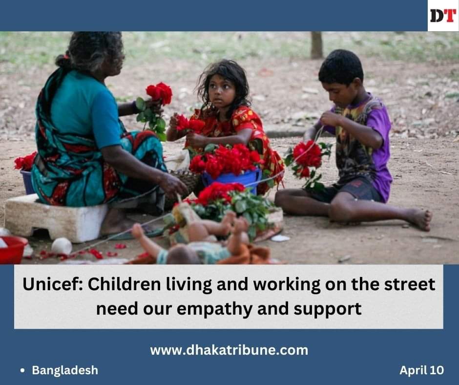 DhakaTribune's tweet image. The survey findings are based on first-hand reports from a sample of 7,200 children aged 5-17 years in hotspots in Dhaka and in the country’s eight divisions

To read more
dhakatribune.com/bangladesh/202… 

#Bangladesh #streetchildren