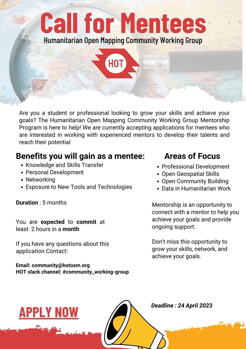 📣 Attention students and professionals! Our mentorship program is now accepting applications for mentees who are looking to grow their skills, expand their network, and achieve their career goals. Apply now: bit.ly/3nZT6zy #mentorship #careerdevelopment #personalgrowth