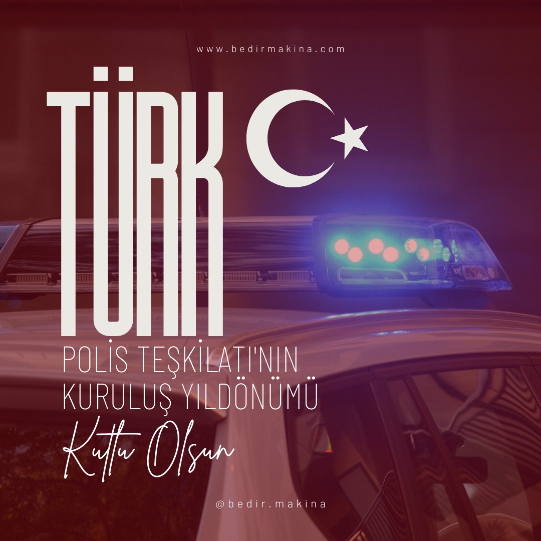 Türk Polis Teşkilatının 178. Yılı Kutlu Olsun

#10Nisan #TürkPolisTeşkilatı