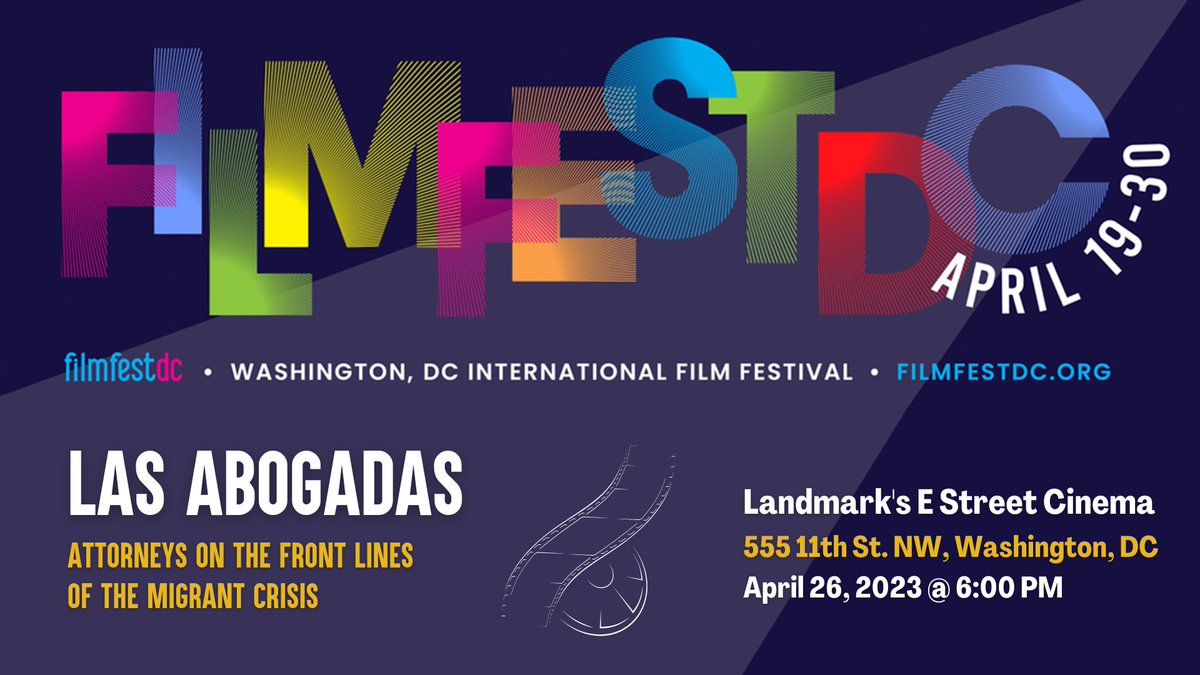 JOIN US Wed, 4/26 at the DC PREMIERE of LAS ABOGADAS at <a href="/filmfestDC/">FilmfestDC</a>! Tickets: filmfestdc.org/filmView.cfm?p…
Post-screening 📷PARTY📷details COMING SOON...
#FilmFestDC #LasAbogadas #immigrationrights #migrants #RefugeesWelcome