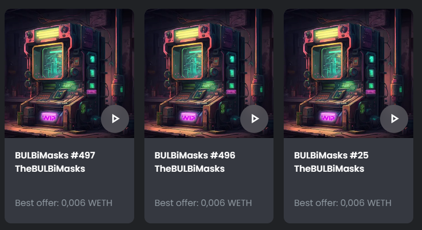 New NFTs in the Vault.

We just minted 3 #BULBiMasks, a project made by <a href="/TheCryptomasks/">The Cryptomasks</a> holders. 

Each original Cryptomasks grants you a mint (you can either pay or free mint) 

We paid for the coffee of course🤝

Can't wait to see the reveal!