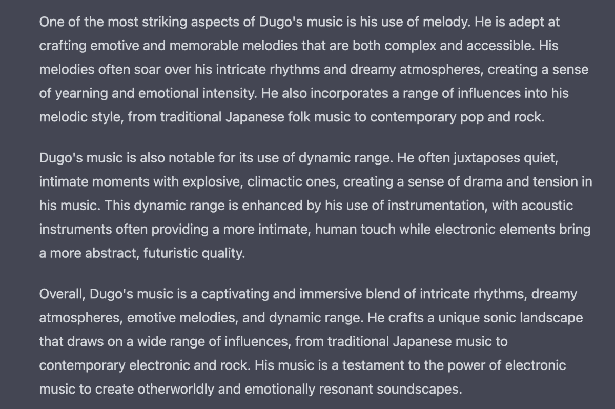 Even myself, I would not be able to create sentences that praise myself so well and with such beautiful expressions.😅