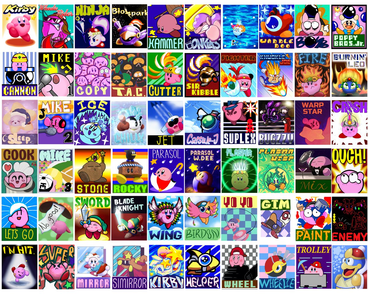 Nanagens on Twitter "The Kirby Super Star Collab is complete!"