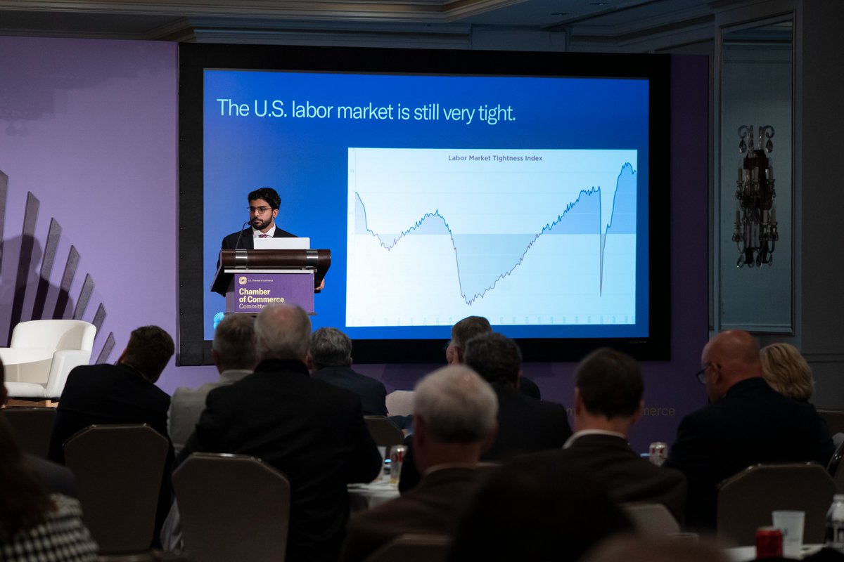 ShalinJyotishi's tweet image. Grateful to have had the opportunity to learn from the nation's #business &amp;amp; chamber of commerce leaders at the #CCC100 summit hosted by @USChamber in New Orleans.

Had the opportunity to share #data insights from @BrningGlsInst analysis around #workforce headwinds facing the US