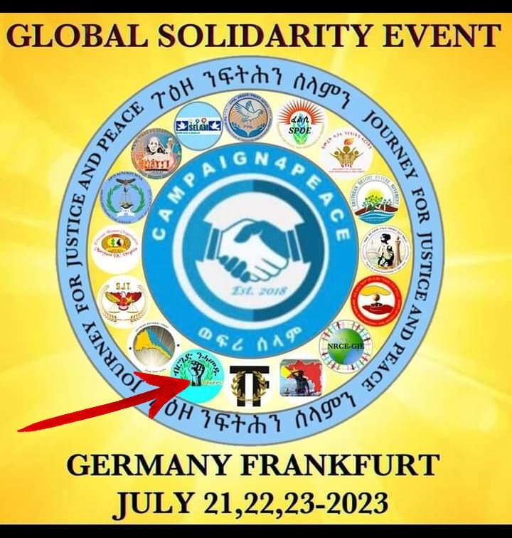 AmanuelERI1's tweet photo. News:
Brgied Nhamedu Global - #Eritrea'n Youth Movement - Endorses the Upcoming #Solidarity4Peace event in #Frunkfurt, #Germany.
The Event will bring #Eritreans and #Tigray'ns together. With Discussions, demonstration and Cultural Shows lined up. https://t.co/nBEPUZaFba