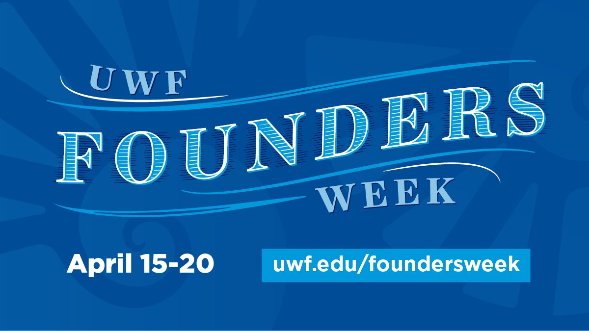 UWF Founders Week is almost here! Visit uwf.edu/foundersweek to learn about all that is happening, starting with the Day of Play on April 15th!