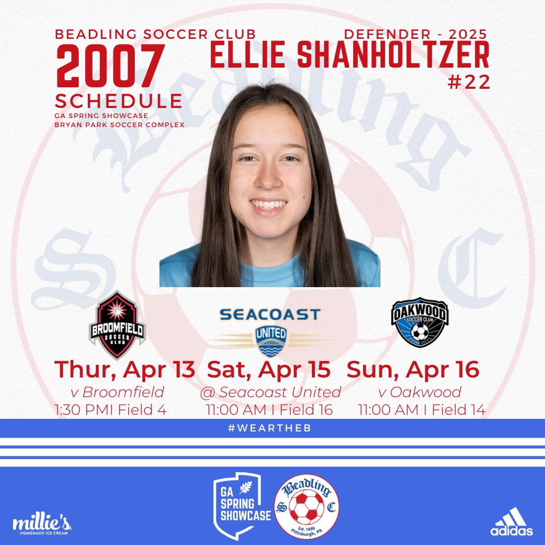 Ellie Shanholtzer (@eshanholtzer2) on Twitter photo So excited for the <a href="/GAcademyLeague/">Girls Academy</a> Spring Showcase Next Weekend in North Carolina! Schedule is below โฌ๏ธ So excited for the <a href="/GAcademyLeague/">Girls Academy</a> Spring Showcase Next Weekend in North Carolina! Schedule is below โฌ๏ธ