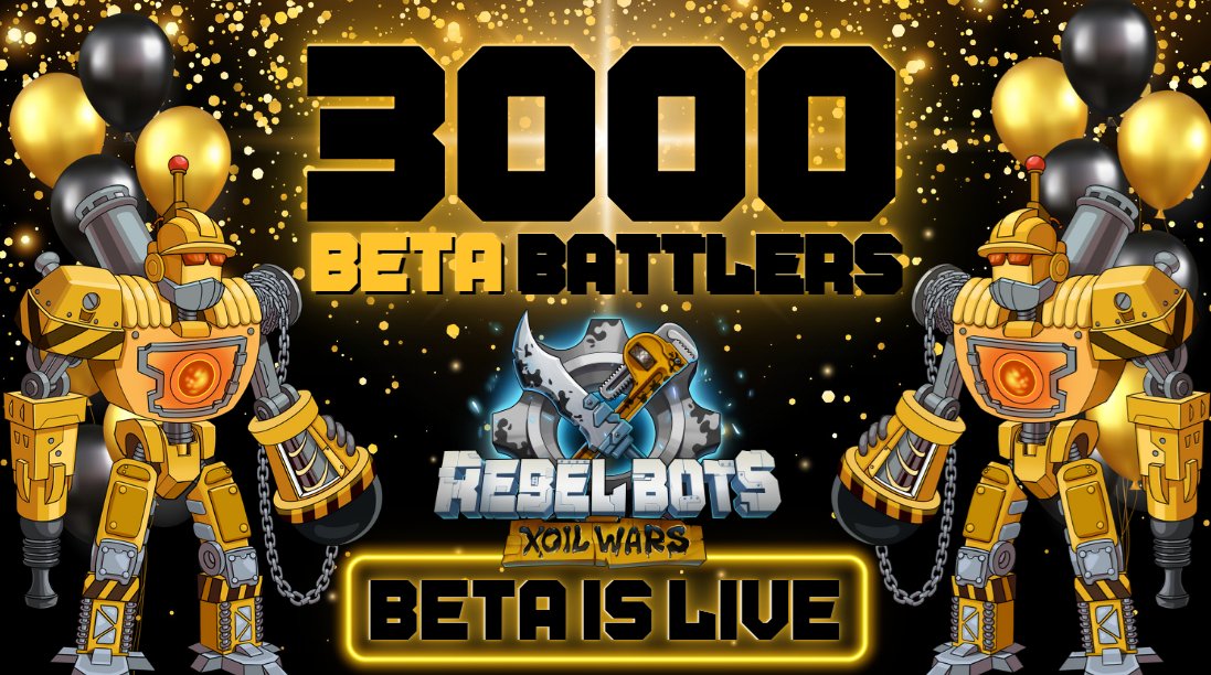 REBEL_BOTS's tweet image. 🥳THE WAIT IS FINALLY OVER🥳 

🔥Season 1 officially begins today!

REGISTERED BETA BATTLERS GET STARTED HERE:  rebelbots.com/wikiItem/82762

⚔️We can't wait to see the strategies you come up with to defeat your opponents and dominate the leaderboard🔥