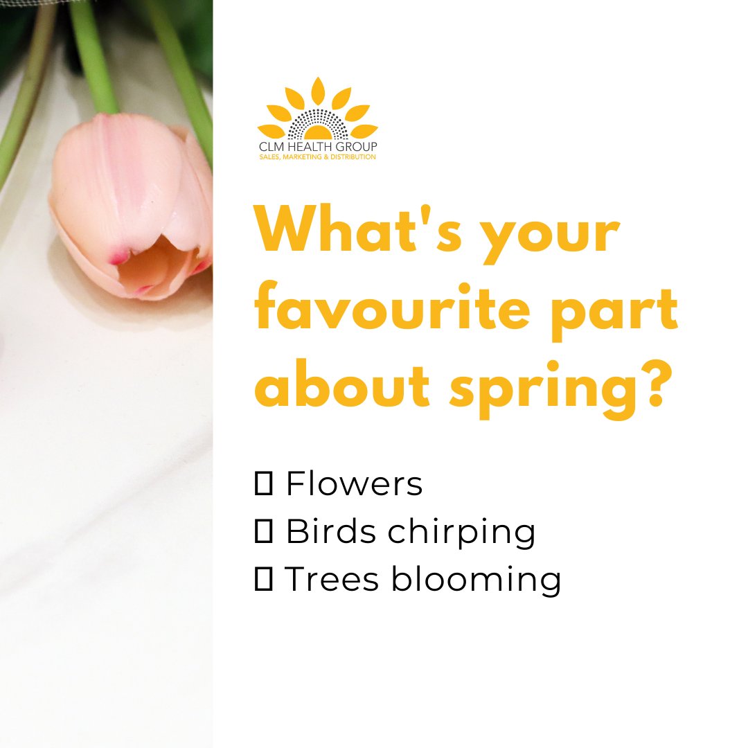 ClmHealth's tweet image. Leave an emoji in the comments! 💐😀

#springishere #springlove #springflowers #springblossoms #selfcaretips #selfcarematters #takecareofyourself #healthyliving #greatoutdoors #getoutside