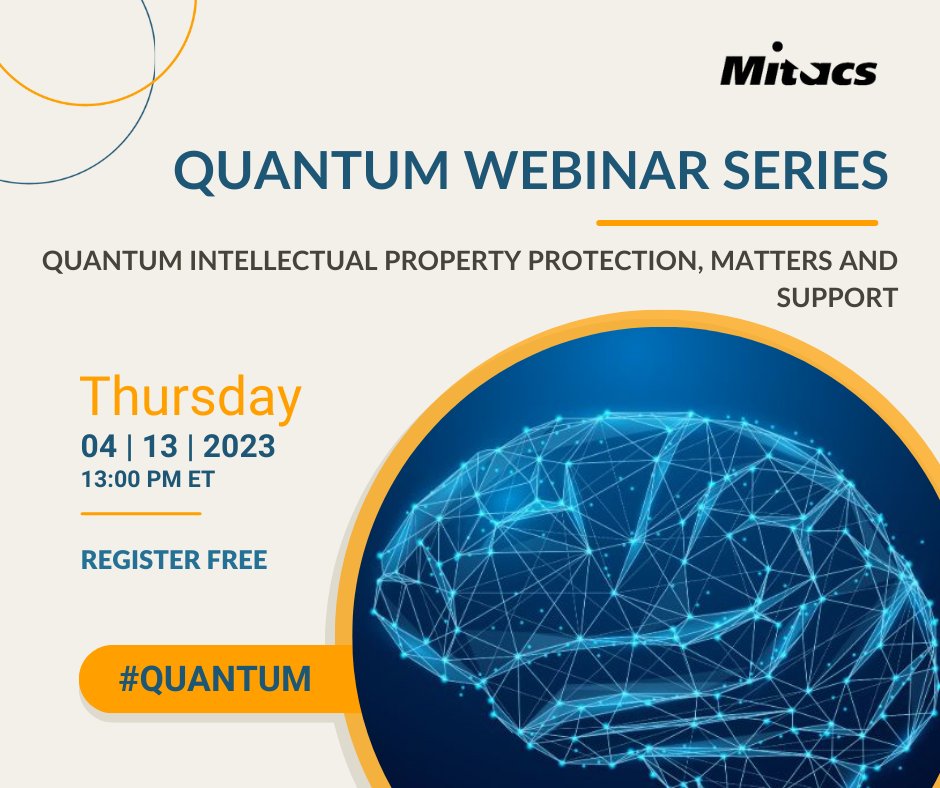 Mitacs (@mitacscanada) on Twitter photo 🚨 Don't miss the Mitacs Quantum series on April 13! 🚨 Discover #quantum intellectual property protection strategies and network with experts to find support for your #IP needs. ow.ly/WqYX50NyXVk #WorldQuantumDay <a href="/Rezaee_Mo/">Mohammad Reza Rezaee</a> @Iman_Mitacs <a href="/CIPO_Canada/">Canadian Intellectual Property Office</a> <a href="/NRC_CNRC/">NRC Canada</a> <a href="/ISED_CA/">ISED</a> 🚨 Don't miss the Mitacs Quantum series on April 13! 🚨 Discover #quantum intellectual property protection strategies and network with experts to find support for your #IP needs. ow.ly/WqYX50NyXVk #WorldQuantumDay <a href="/Rezaee_Mo/">Mohammad Reza Rezaee</a> @Iman_Mitacs <a href="/CIPO_Canada/">Canadian Intellectual Property Office</a> <a href="/NRC_CNRC/">NRC Canada</a> <a href="/ISED_CA/">ISED</a>