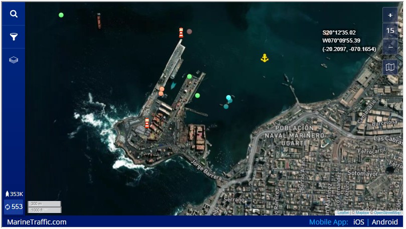 PuertodeIquique's tweet photo. #EstadoPuerto | 23° en #PuertoIquique, En sitio 4 opera nave SEASPAN BRIGHTNESS.
Más información a través del sitio web :
👉https://t.co/2X9JlPUJ3z
#Iquique #sepchile @sepchile #Chile #RT https://t.co/8WGaoO0OsS