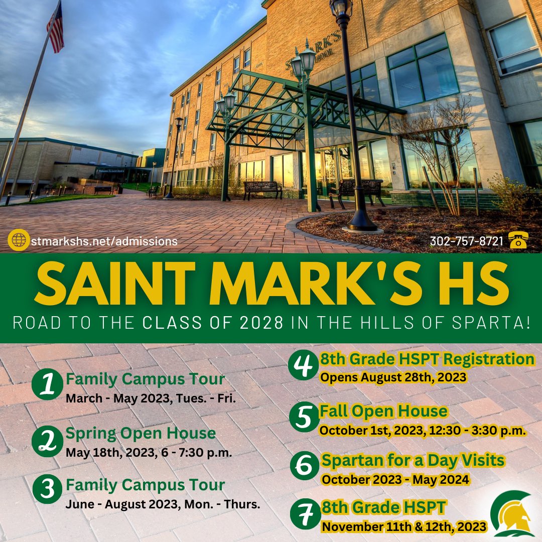SaintMarksHS's tweet image. 🔰The Road to the @SaintMarksHS Class of 2028 in the Hills of Sparta! 🏫🛣️🏎️  #ThePlaceToBe! #SpartanStrong