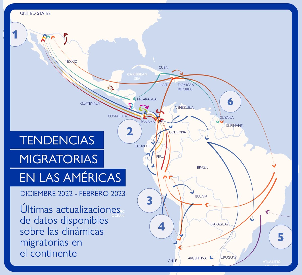 📣 Novedad editorial❕

Conozca sobre las tendencias recientes de la #migración en las Américas con este nuevo informe que recopila y analiza información y #datos hasta febrero.

🔗 Acceda aquí: bit.ly/3Zvb4Xx

#MigrationData - #DatosMigratorios