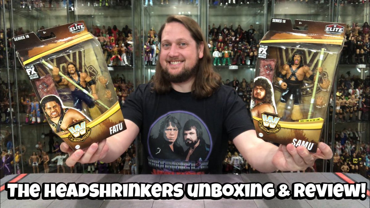 The Headshrinkers WWE Legends Series 18 Unboxing & Review! youtu.be/OvI9S_Hq95Y #headshrinkers #theheadshrinkers #wcw #wwe #wwf #elitesquad #wrestling #toys #toy #actionfigures #aew #scratchthatfigureitch #samu #fatu #samoanswatteam #bloodline #thebloodline #wrestling #raw