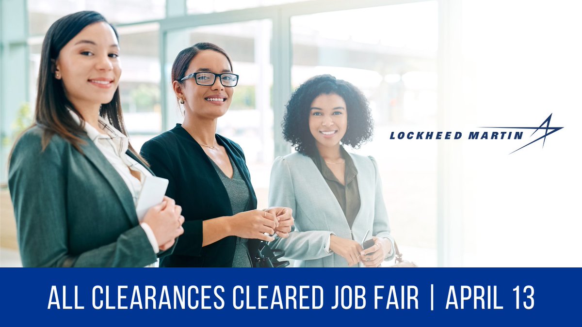 ClearedJobsNet's tweet image. Interview with @LockheedMartin at the April 13 All Clearances #ClearedJobFair clearedjobs.net/job-fair-compa… #SystemsAdmin #FirmwareEngineer
