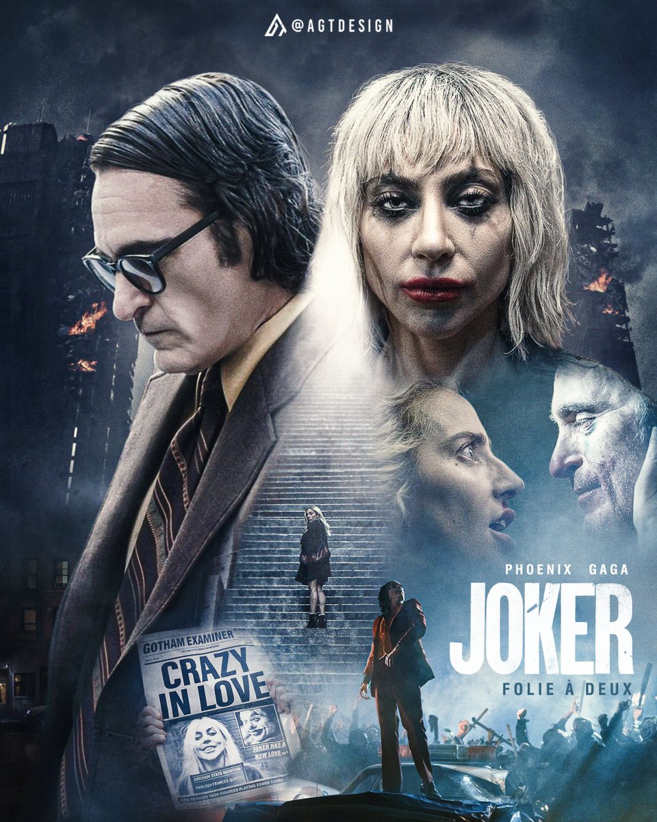 #jokerfolieadeux  🤡
Concept Poster by @agtdesign10 (Fan art)

#joker #joker2 #jokermovie #ToddPhillips #JoaquinPhoenix #ladygaga #warnerbrospictures #dccomics #dcuniverse #TheFlashMovie  #dcheroes #dcfilms #dceu #posterdesigner #keyart #movieposter #DC #DCFandome