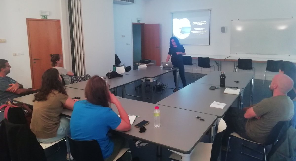 This week <a href="/eco_flyway/">Eco Flyway</a> we had the pleasure to welcome <a href="/mjrayka/">Maria João Ramos Pereira</a> from <a href="/BiMaLab1/">BiMaLab</a> and learn a lot about #community, #diversity #evolution, #ecology &amp; #conservation
Loads of contact points &amp; exciting sharing of ideas! 
@CESAM_Univ <a href="/relinter/">RELINTER | UFRGS</a> <a href="/UniAveiro/">UAResearch</a> <a href="/PortugalEcology/">SPECO | Portuguese Ecological Society</a> <a href="/SpeEtologia/">Portuguese Ethological Society (SPE)</a>