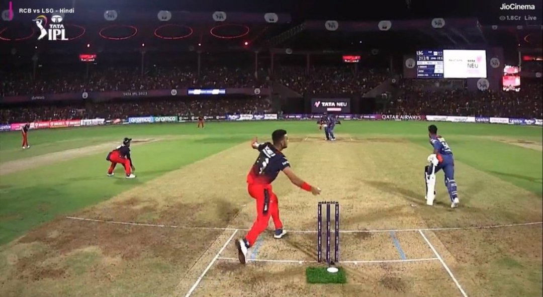 MrRathna's tweet photo. This is sickening from #RCB. Over the years with match winners like ABD, Kohli &amp; Gayle you couldn't win a Trophy. If you can't even Mankad. I think you are Jinxed.
#RCBvsLSG https://t.co/YTGCHM40z6