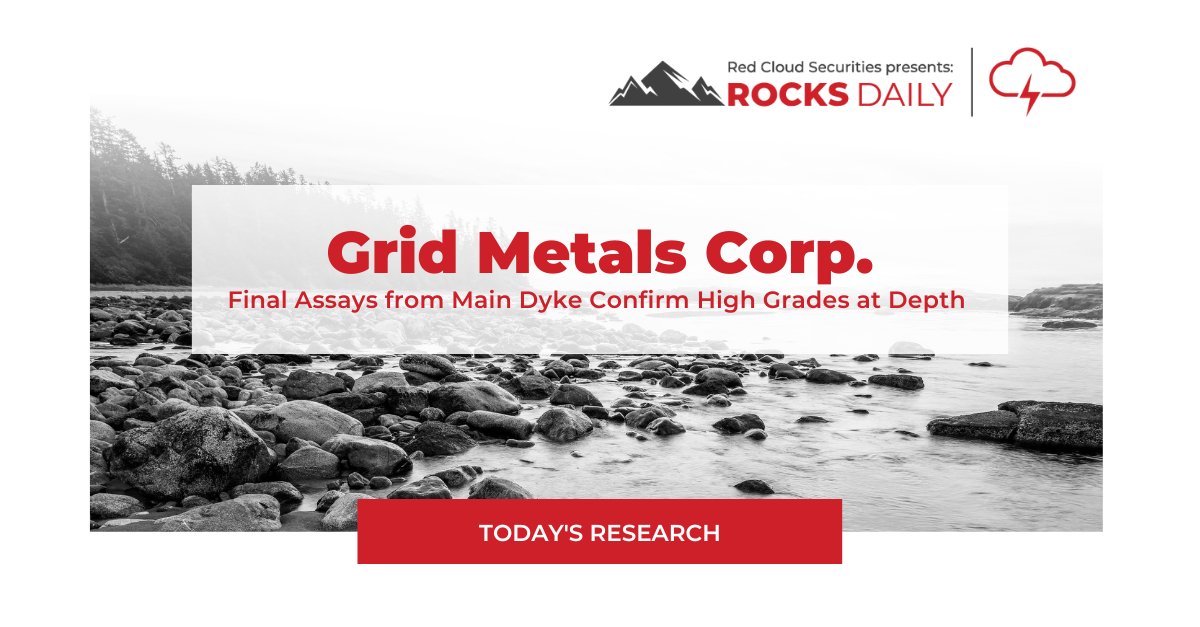 RedCloudSec's tweet image. .@GRIDMETALS announced final assays from the 47-hole resource #drillprogram at the Main dyke of its 75%-owned Donner Lake Li project. Drilling encountered significant intercepts from the deeper holes. Read more: ow.ly/oGGo50NF68U $GRDM #Drilling #Lithium