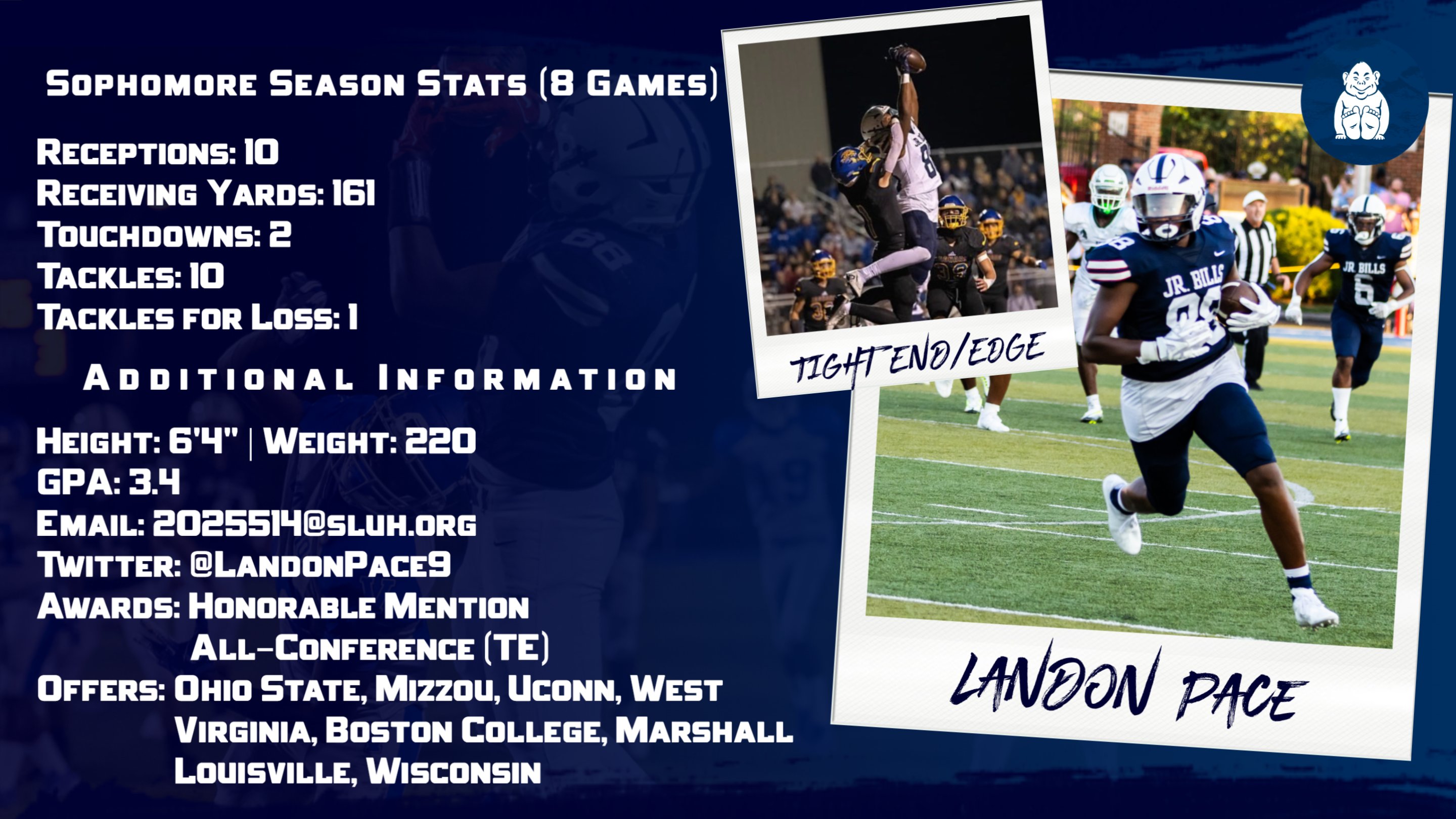 SLUH Football on Twitter "Jacobi Oliphant (jacobi_oliphant) Defensive
