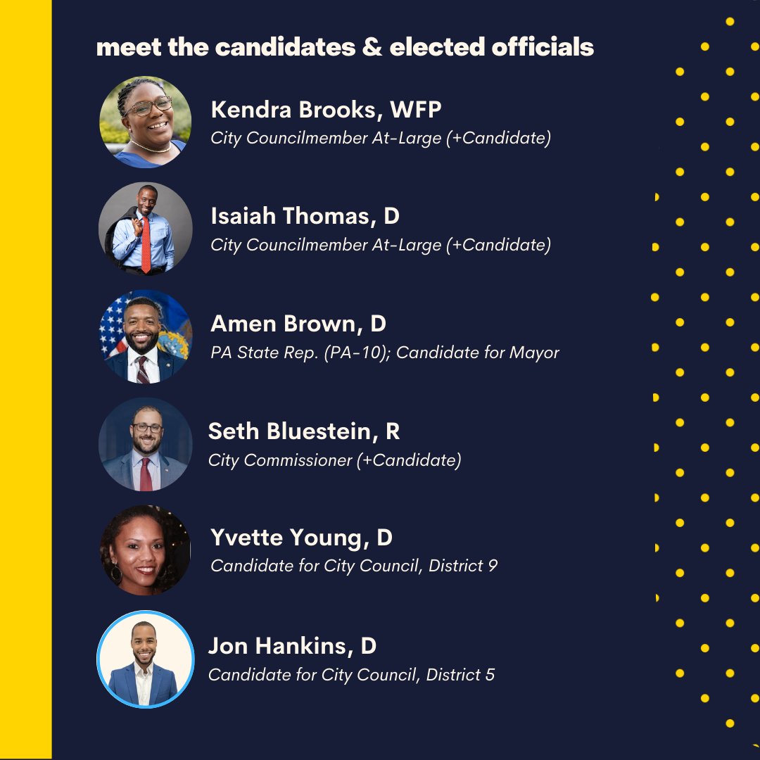 Meet the youth facilitators for Philly Youth Voices! + updated list of candidates &amp; elected officials attending - we're excited to be welcoming public high school youth from across the city on April 15th!

Youth sign-up: bit.ly/philly-youth-v…