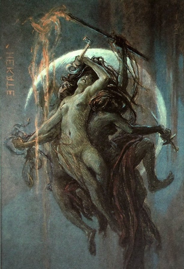 solisolsoli's tweet photo. Hekate, 1901, by Maximilian Pirner https://t.co/ONegy7SH1c