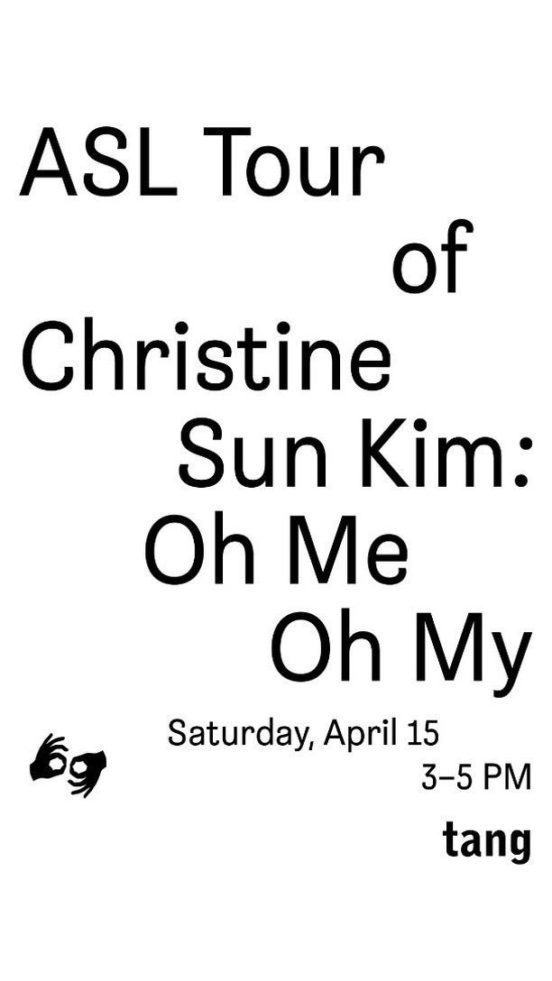 The @TangMuseum in Saratoga Springs NY is having an ASL tour of the Christine Sun Kim exhibition! #asl #americansignlanguage #communicationaccess #communicationaccessforall #inclusionmatters #deafcommunity #deafawareness #linguisticdiversity
