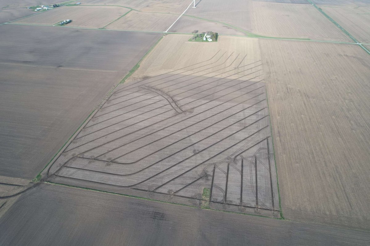 Got the tile project done just in time for planting. #DrainTheSwamp