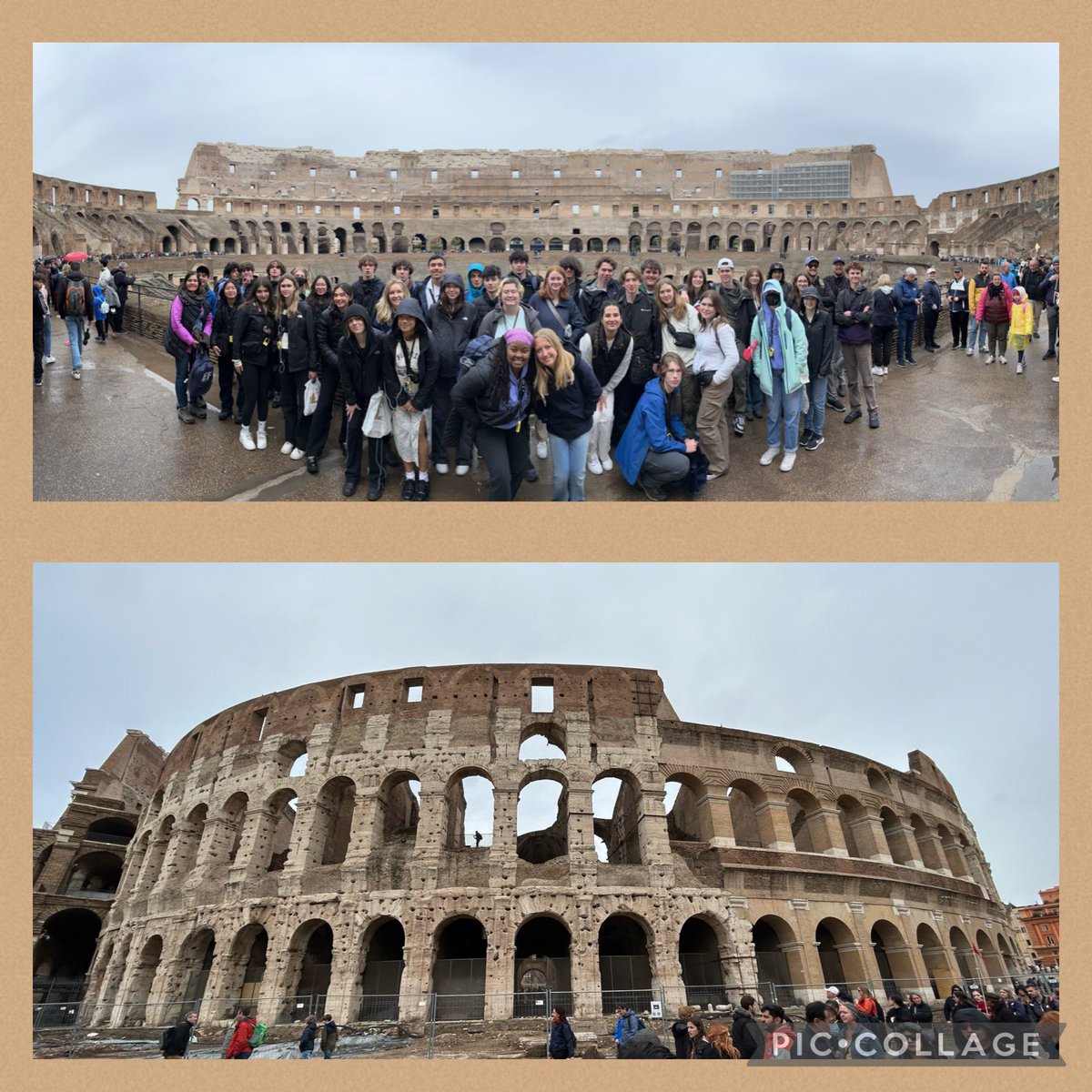 MartinezVenez's tweet photo. Day 9- part 3 @ImmaculataOCSB students experienced the magnificent construction of this elliptical amphitheatre that housed gladiatorial “games”. We learned about the history and traditions attached to the Flavian emperors #whymac #travelintime #ultimatearchitecture https://t.co/UyGy2IkfQx