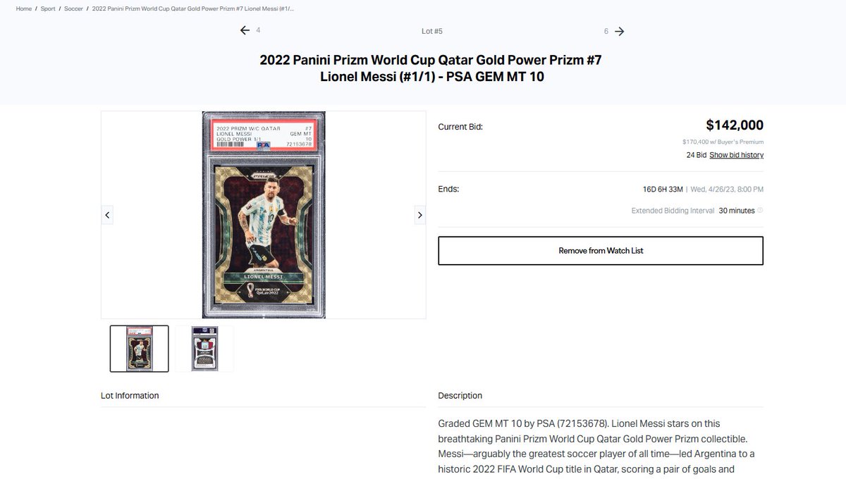 The April Elite Auction and card still going strong head over there for a Chance to Win some Great Cards and Memorabilia Goldin.co