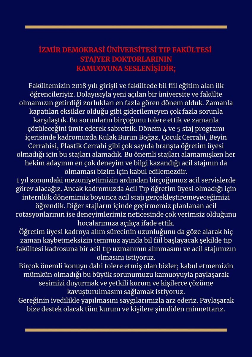 DrAysem's tweet photo. #idütıpacilciistiyor #idütıpACİLyardım @izmirdemokrasi1 @tbedriye1 @bernadirimmete @bucasdeah 
#FKGvFB #BambaşkaDünyalar https://t.co/Dg8GH4fF3j