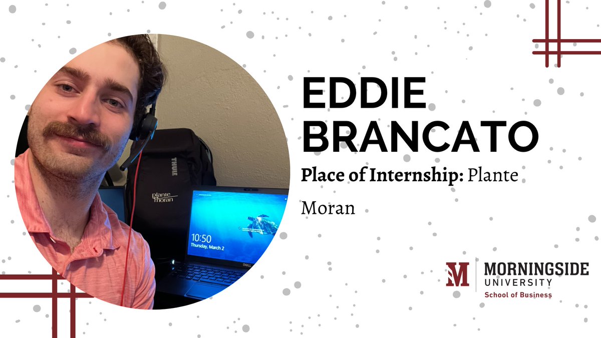 🚨INTERN ALERT🚨

Meet Eddie Brancato! Eddie, a Public Accounting major, is working a remote internship this semester at Plante Moran. While there, Eddie works to complete individual and business tax returns.

#msideproud #internalert #msideexperience