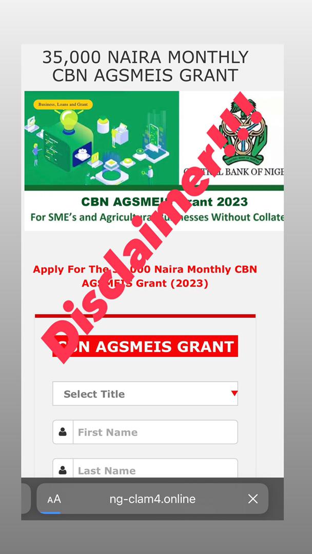 NirsalMFB's tweet image. This is not from NIRSAL Microfinance Bank!! Beware of fraudsters!!! #nmfbcare #easily accessible