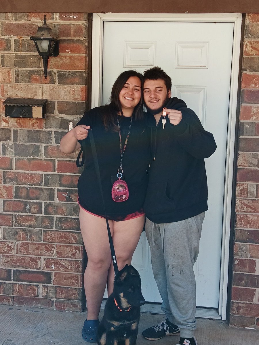 Welcome home, C &amp; A! These two were housed through our new Rapid Rehousing program and we could not be more excited for them!