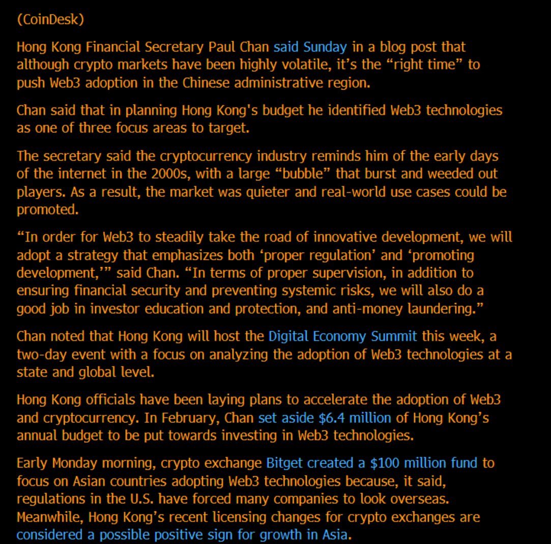 AviFelman's tweet image. Very bullish developments from Hong Kong