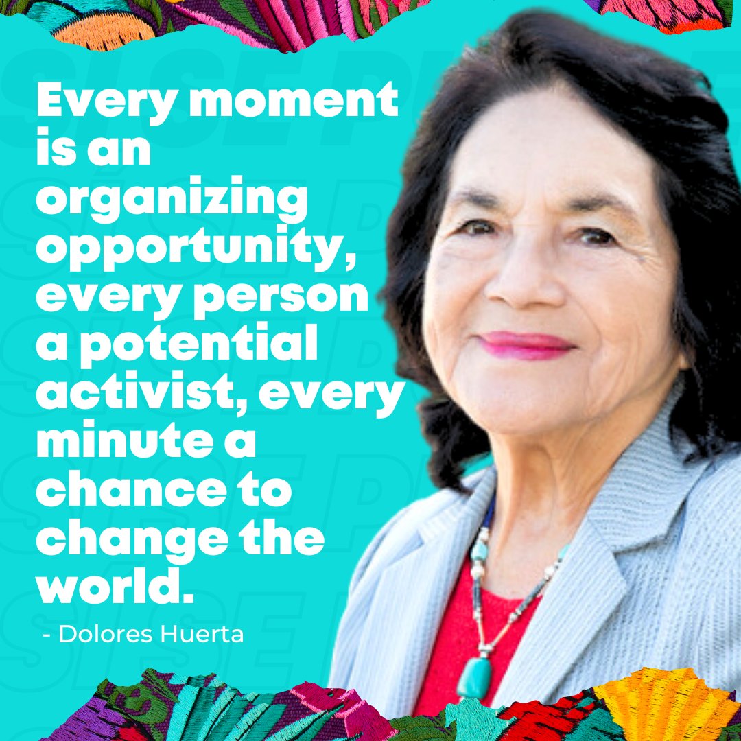 Happy birthday to Dolores Huerta, an amazing organizer and activist and longtime board member 