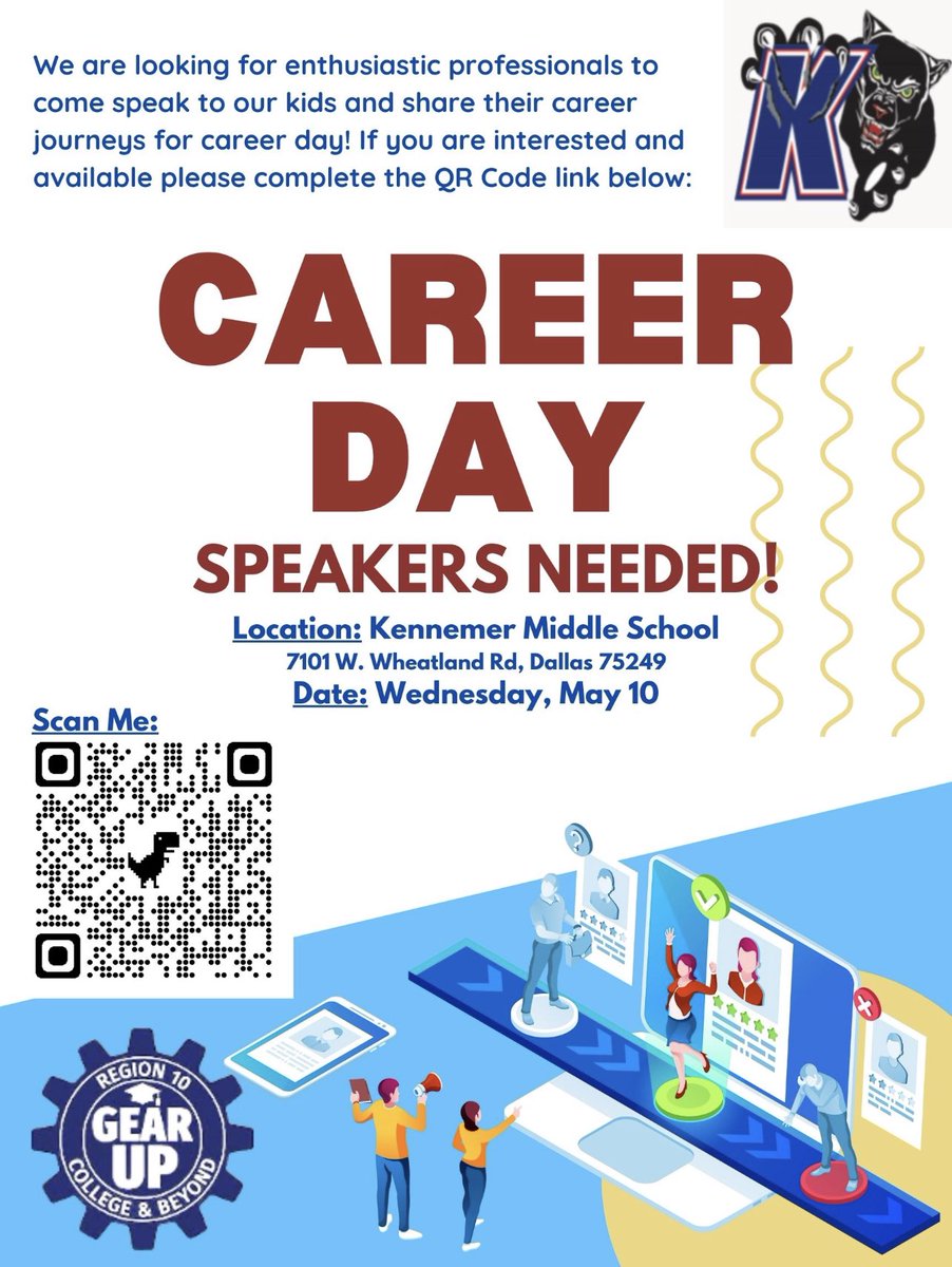 TreecaC's tweet image. Career Day Speakers Needed!!