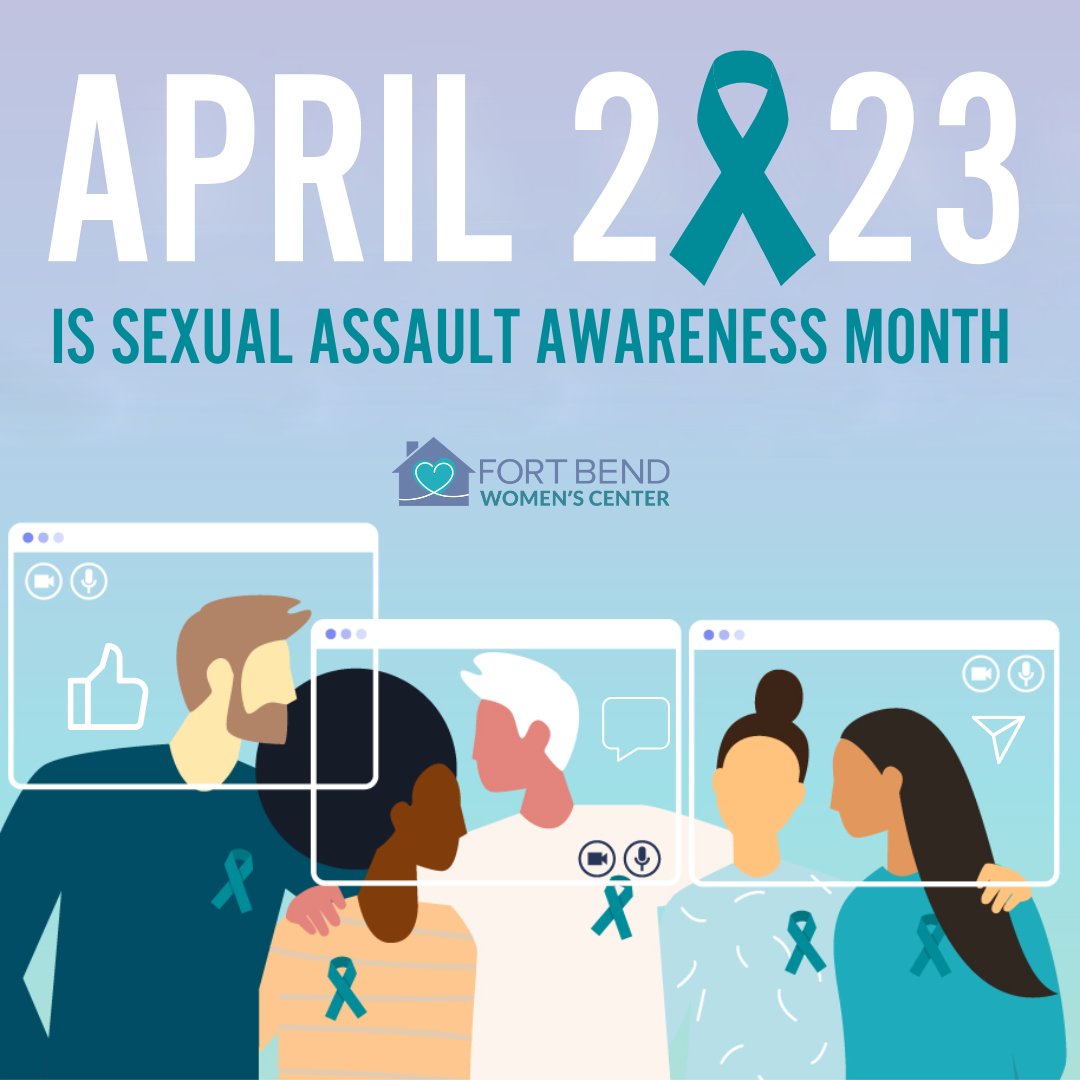 FtBendWomensCtr's tweet image. 81% of women and 43% of men report experiencing sexual assault or harassment during their lifetime (source: taasa.org). Stand with survivors today at fbwc.org. #SAAM #endsexualabuse