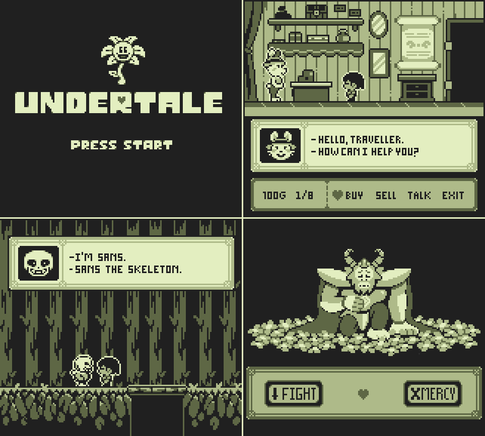 UNDERTALE: Gameboy Edition by loganvcairns - Play Online - Game Jolt