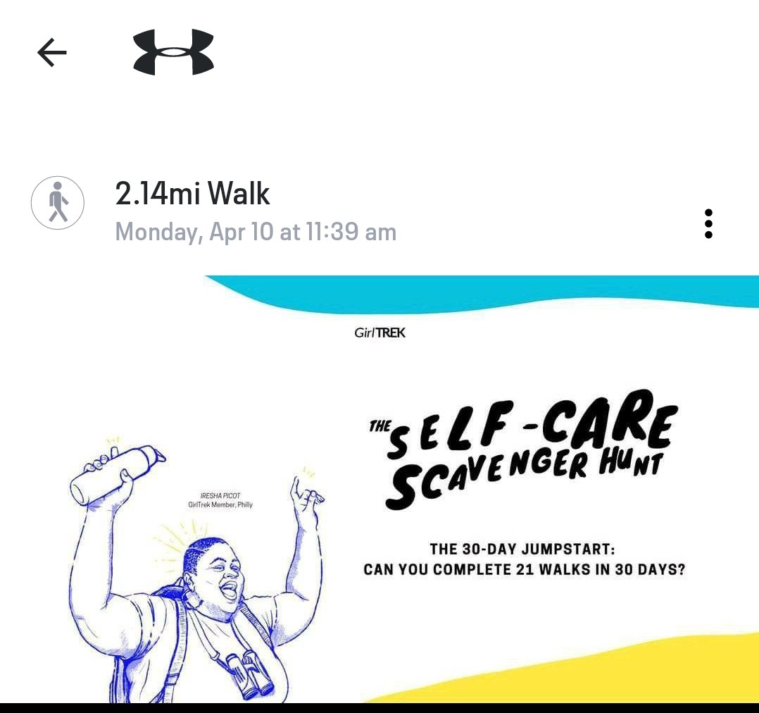 Late Monday Morning Walk👟
#Day7of21  | S.T.E.P.S. 
'A healthy meal' Healthy Meal Replacement Shake from
All In 1 Nutrition @GirlTrek Sister/Owner Renetta Taylor🥤
#GirlTrek #4Dark30Treks
#SelfCareCrusader
#UltimateFreedomTrekker