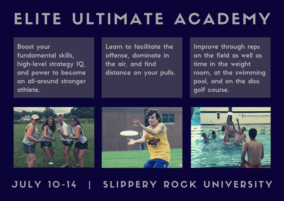 Let’s goooo <a href="/pghHSultimate/">PHUL</a> teams! <a href="/EliteUltimate/">EliteUltimateAcademy</a> is back this summer and we’re shooting too have campers from 10 different teams to make sure we’re building the youth scene in Pgh this summer! 

pittsburgh-ultimate.org/e/elite-ultima…