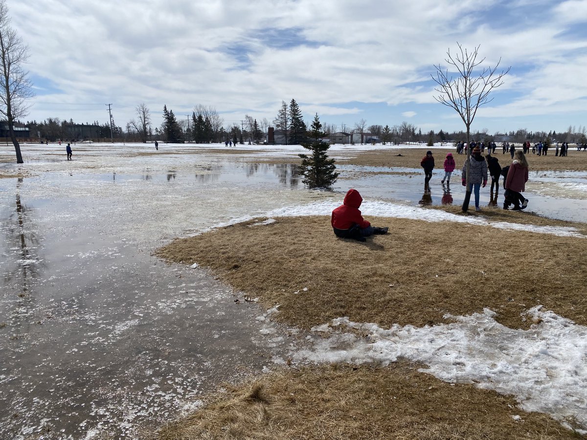 It’s spring and Booter Island has returned to the field at West St. Paul School. There is no entry fee but tall rubber boots are a ‘must’! Extra socks and pants are sometimes needed for visitors to Booter Island.