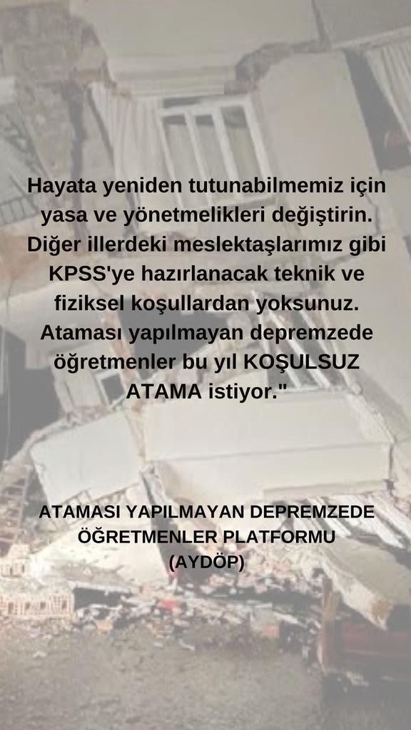 Selinn9292's tweet photo. #AfetzedeÖğretmeniŞartsızAta
@fatihportakal @iyiparti @KucukkayaIsmail @alibabacan @barisatay @Canan_Kaftanci @fatihportakal @barisatay https://t.co/kGKm5y7RGe