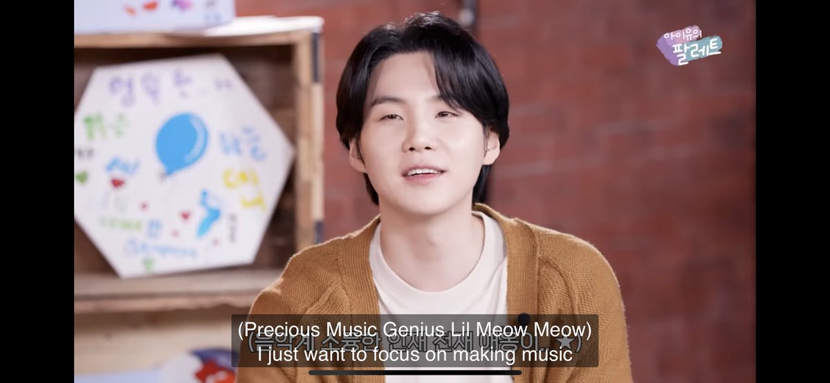 Well. I will never Yoongi anything else. Only “precious music genius little meow meow” from here on out 😂

#AgustD #SUGAxIU