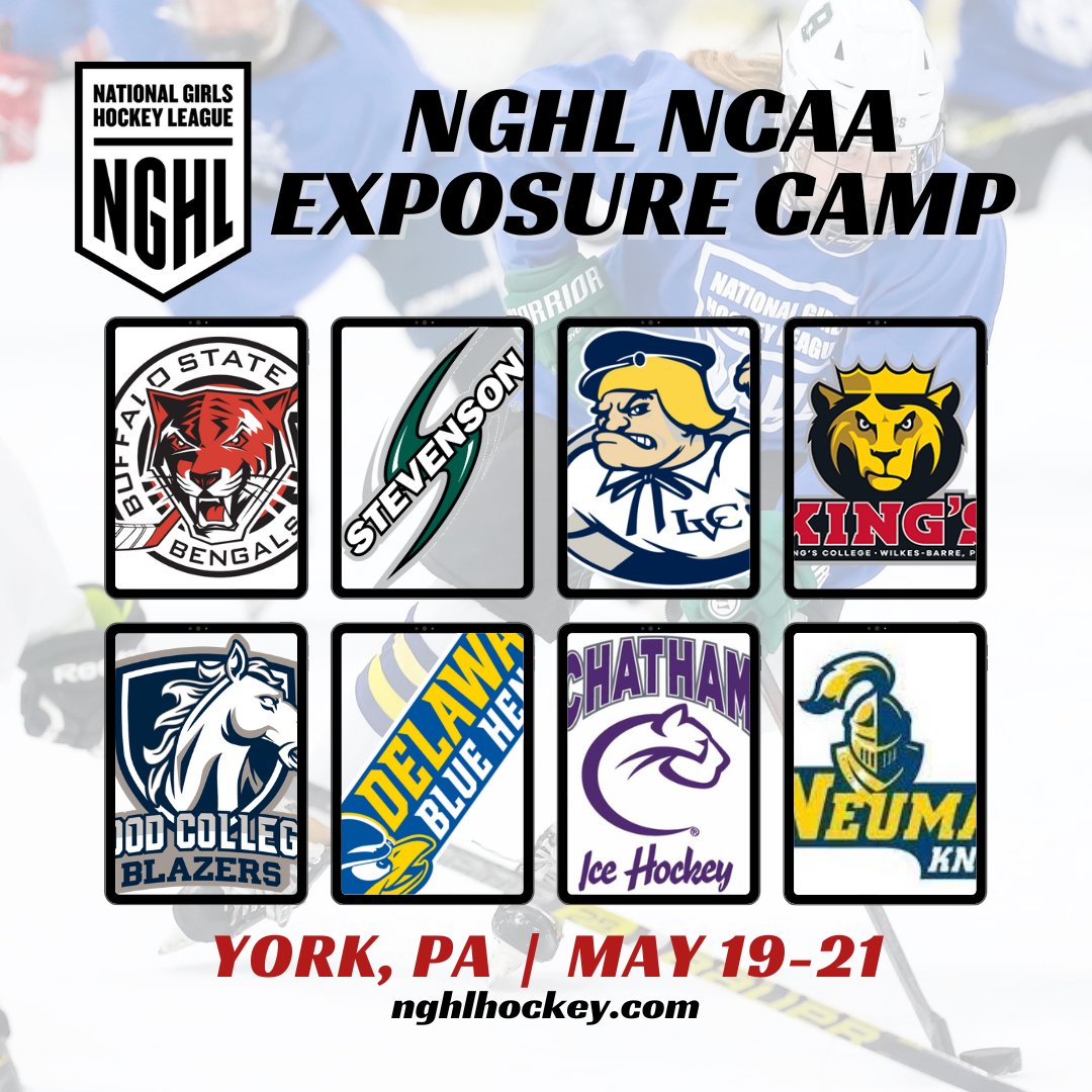Our NCAA camps are designed for competitive female hockey players that aspire to play college hockey. Registration now open. nghlhockey.com . #exposurecamp #girlshockey #nghlhockey