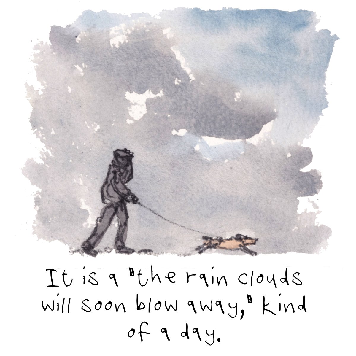 It is a 'the rain clouds will soon blow away,' kind of a day here. 
I hope that you are having some super lovely weather and that you have some fab walks, lovely people and lovely dogs.
#hoorayfordogs #rainclouds #windyweather #dogwalking